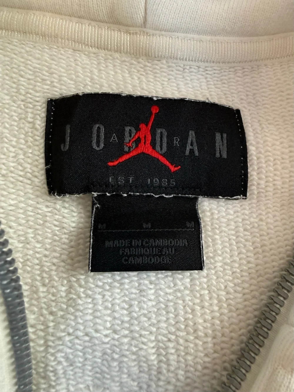 Cactus Jack x Jordan Bradn White Full-Zip Hood jacket Travis Scott